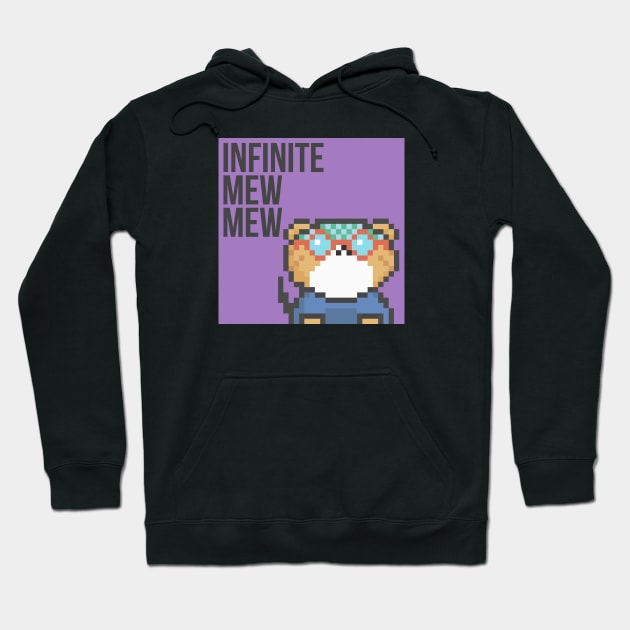 Pixel Cat 033 Hoodie by Infinite Mew Mew